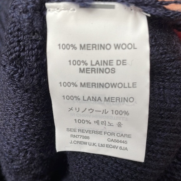 COPY - J.Crew cable crewneck fringe sweater M A11 - Picture 5 of 5